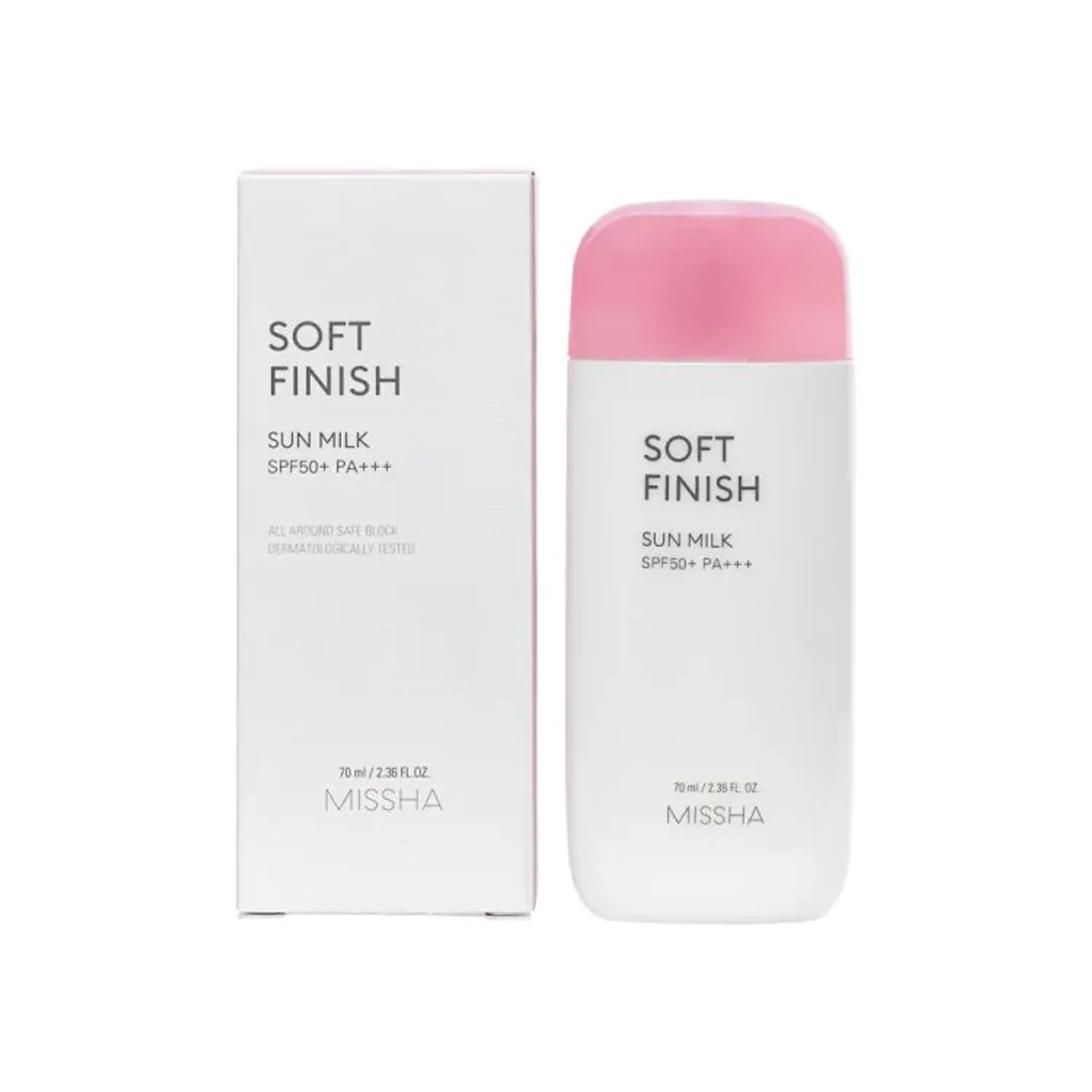 Missha All Around Safe Block Soft Finish Sun Milk SPF50+ Or PA+++ (70ml)