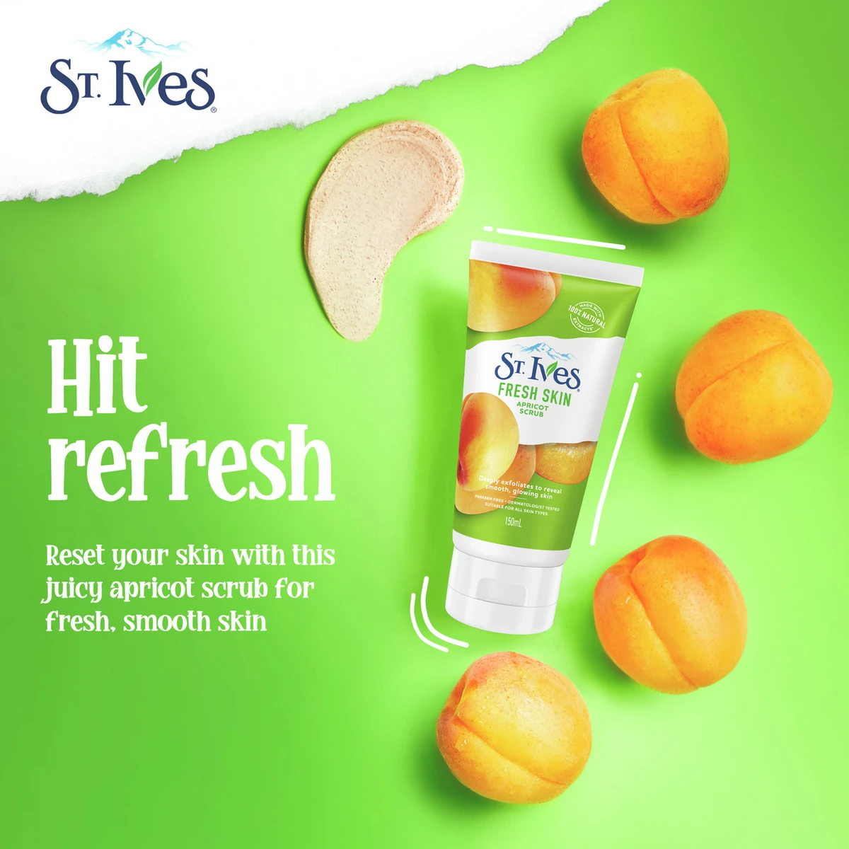 St. Ives Fresh Skin Apricot Face Scrub-170g - Image 3