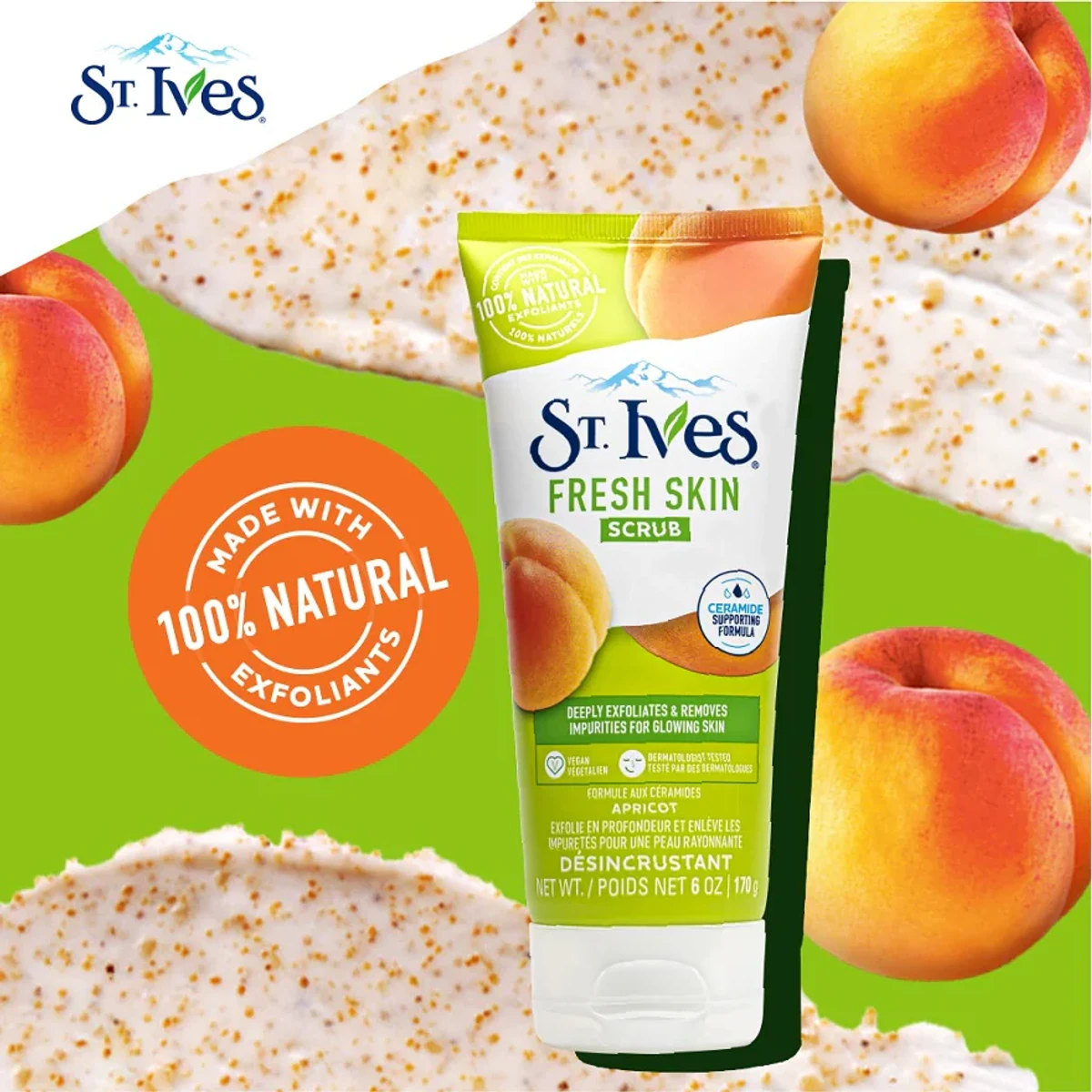 St. Ives Fresh Skin Apricot Face Scrub-170g