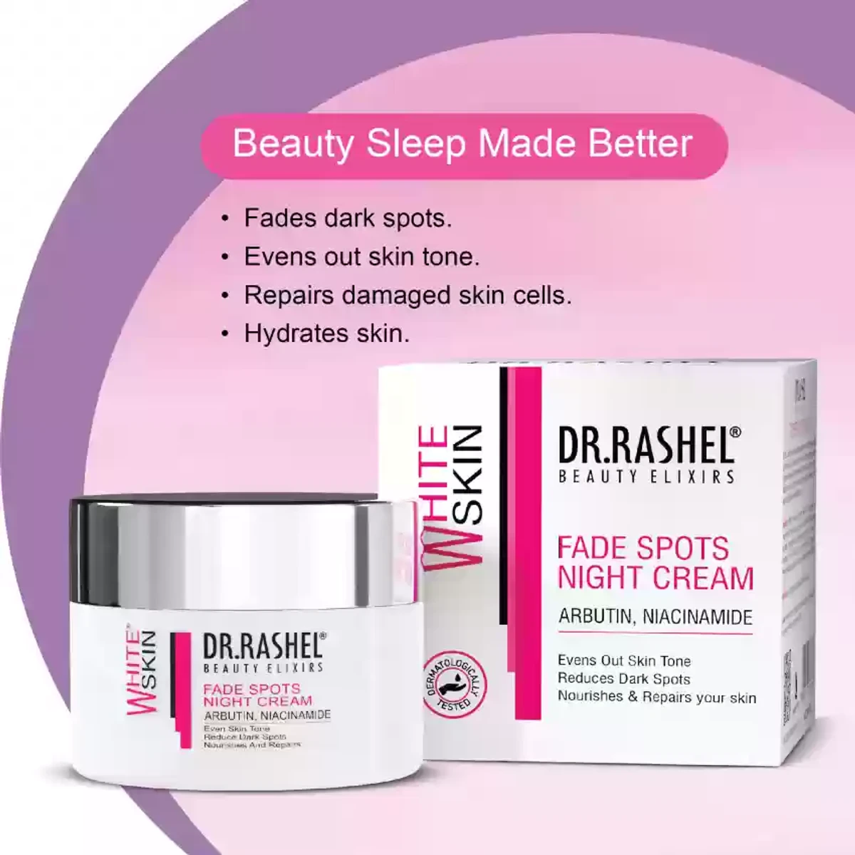 Dr.Rashel White Skin Fade Spots Night Cream (50g) - Image 3