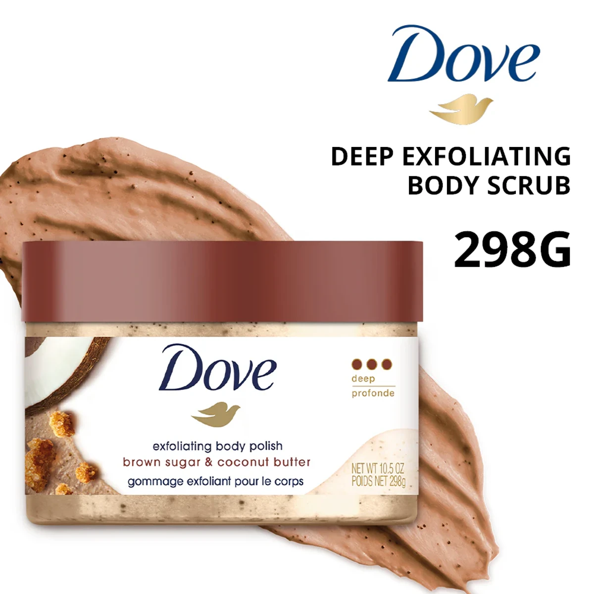 Dove Brown Sugar & Coconut Butter Exfoliating Deep Body Polish 298g