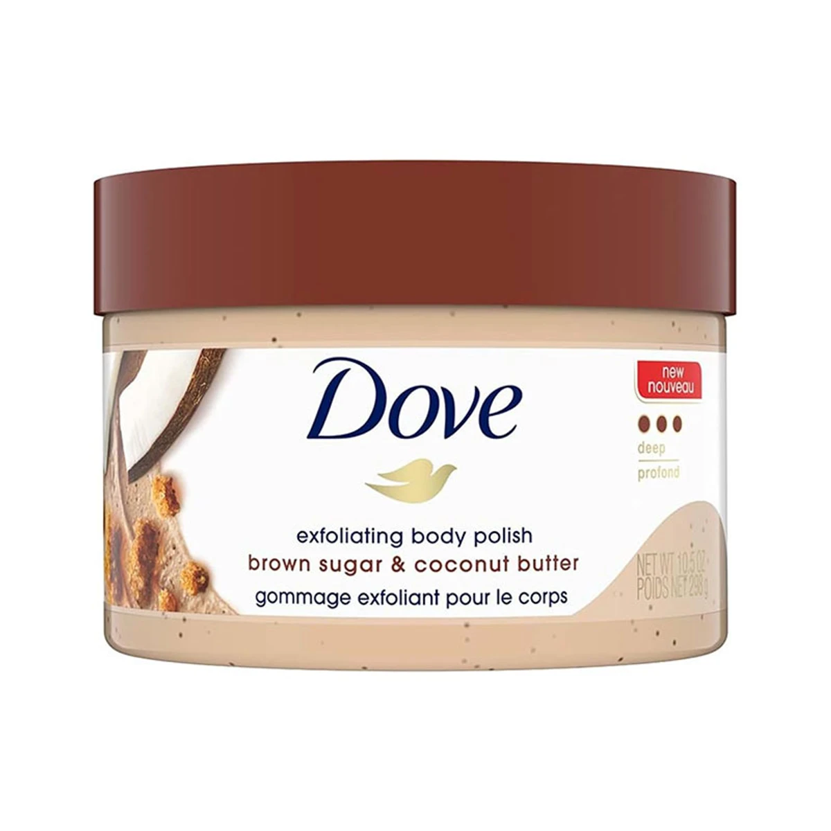 Dove Brown Sugar & Coconut Butter Exfoliating Deep Body Polish 298g