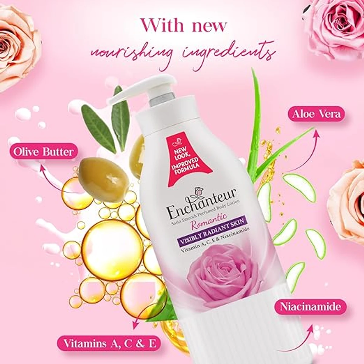 Enchanteur Romantic Hand and Body Lotion (500ml) - Image 3