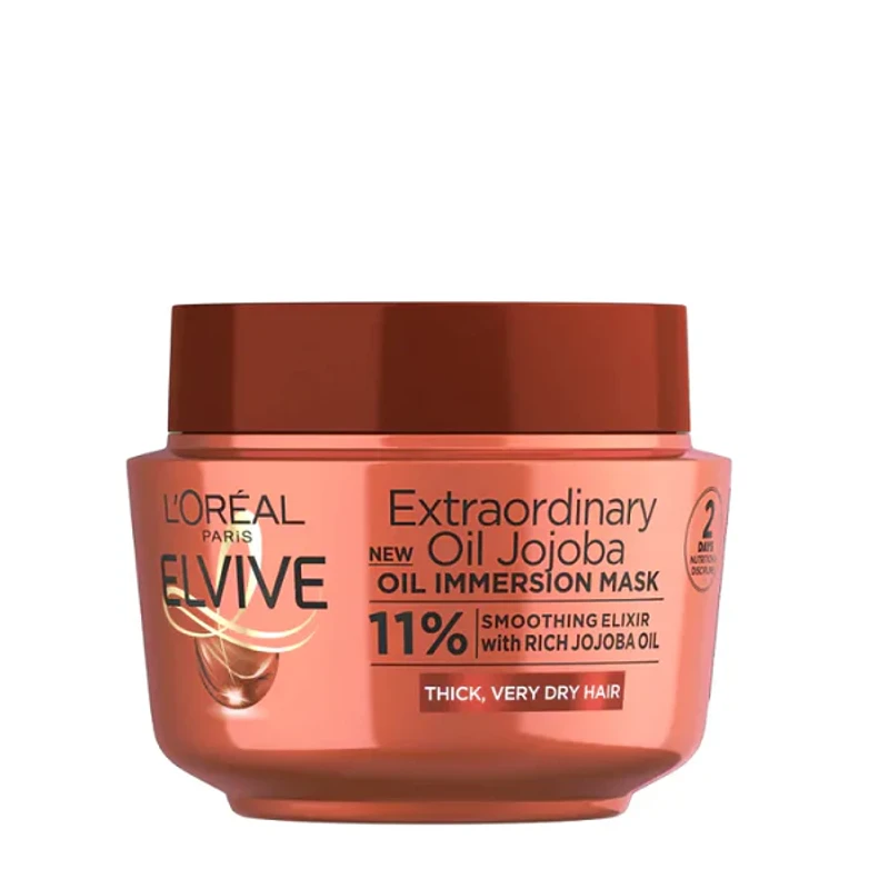 Loreal Paris Elvive Extraordinary Jojoba Oil Infused Hair Mask for Thick & Very Dry Hair 300ml