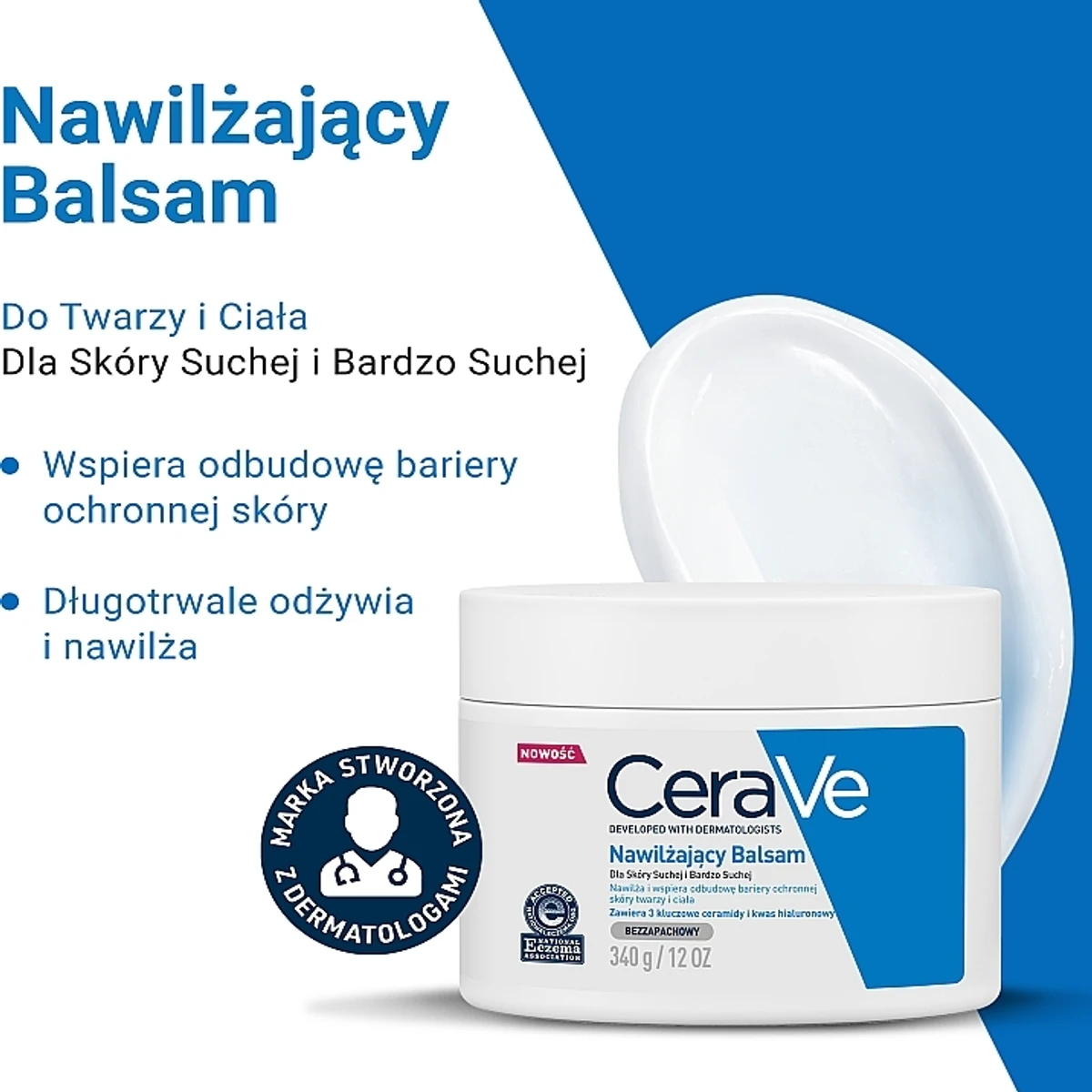 Cerave moisturizing cream for normal to dry skin 340g - Image 3