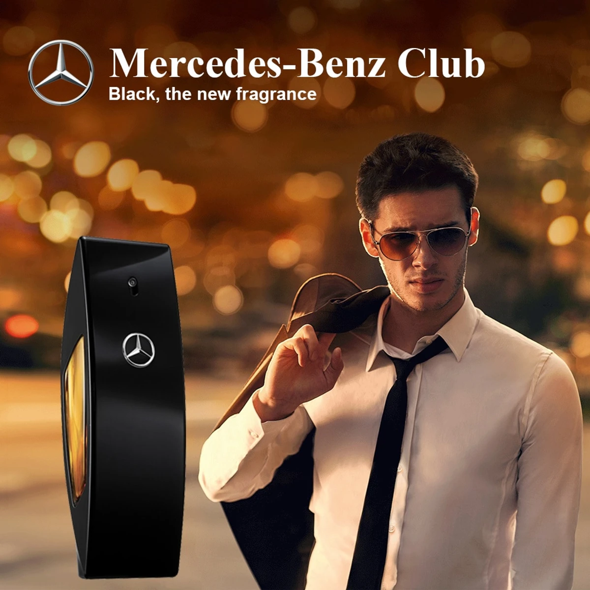 Mercedes Benz Club Black EDT For Men 100ml - Image 3